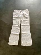 J441 Linnen broek maat 28=S wit pantalon uitlopende pijpen, Kleding | Dames, Broeken en Pantalons, Freeman T. Porter, Wit, Ophalen of Verzenden