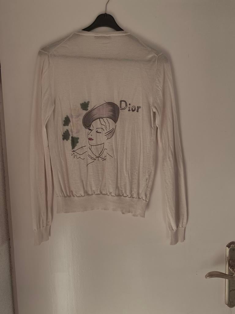 Mooi Dior wollen vestje origineel!, Verzenden, Zo goed als nieuw, Maat 36 (S), Beige