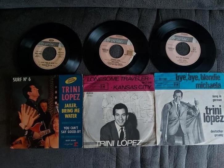 Trini Lopez-2 singles +EP, Cd's en Dvd's, Vinyl Singles, Ophalen of Verzenden, 7 inch, Overige genres, Single