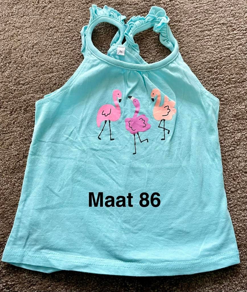 Blauw hemdje met flamingo’s voor zomer Maat 86 Zeeman, Kinderen en Baby's, Babykleding | Maat 86, Ophalen of Verzenden, Zo goed als nieuw