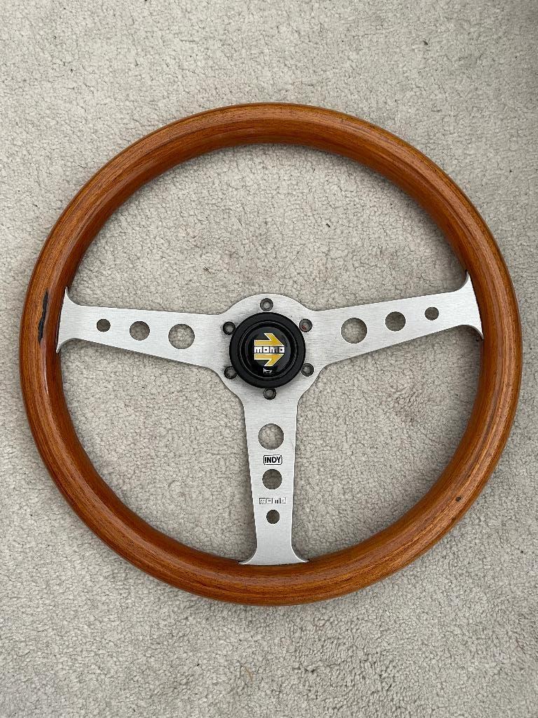 MOMO INDY stuurwiel met claxon, Auto-onderdelen, Ophalen of Verzenden, Gebruikt, Overige automerken