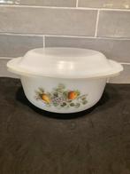Vintage dekschaal Arcopal Fruit (040326), Gebruikt, Ophalen of Verzenden, Overige stijlen, Glas