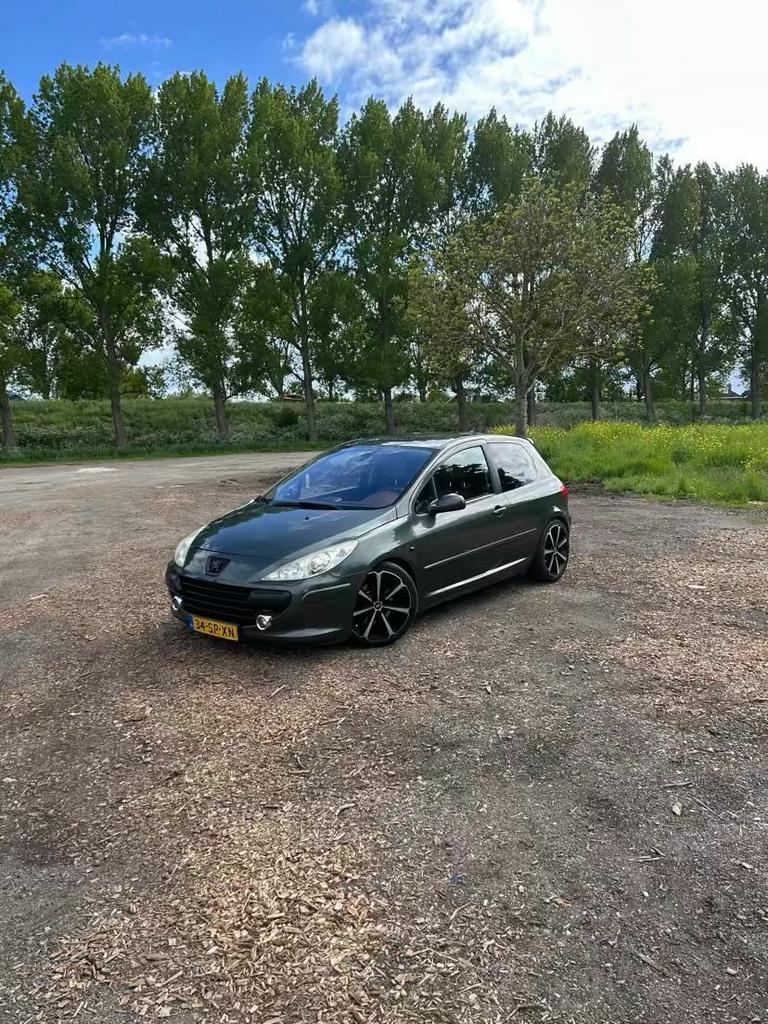 Peugeot 307 200 PK 2.0 16V 3DR 130KW 2006 Groen NIEUWE APK, Auto's, Peugeot, Voorwielaandrijving, 680 kg, 4 cilinders, 1261 kg