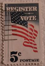 USA Postzegel 1964 - Register Vote, Ophalen of Verzenden