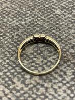 mooie gouden ring met saffieren, Ophalen of Verzenden, Met edelsteen, Dame, Goud