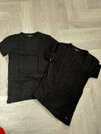 Als NIEUW: 2 basisshirts van Tommy Hilfiger mt S, Zwart, Tommy Hilfiger, Ophalen of Verzenden, Zo goed als nieuw