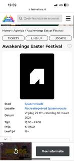awakenings easter festival, Tickets en Kaartjes