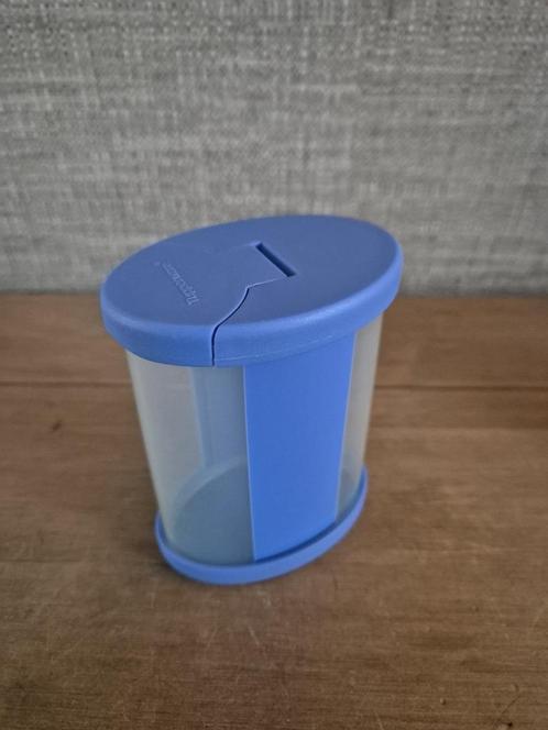 Tupperware Kruidenovaaltje peper/zout Blauw 275ML, Huis en Inrichting, Keuken | Tupperware, Zo goed als nieuw, Overige typen, Blauw