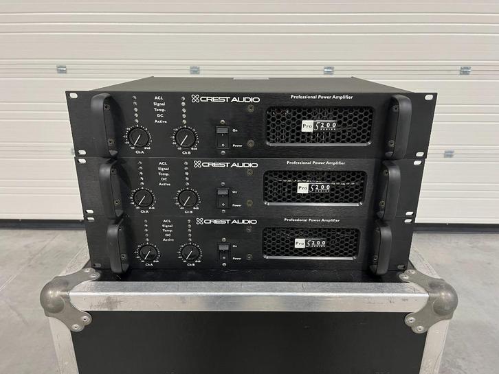Crest Audio Pro 5200 2x525W/4Ohm (3x), Audio, Tv en Foto, Luidsprekers, Gebruikt, 120 watt of meer, Ophalen of Verzenden