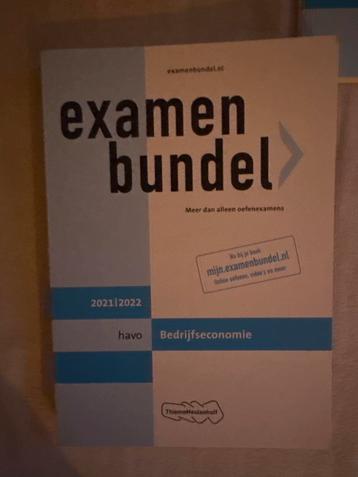 Examenbundel Bedrijfseconomie HAVO 2021/2022 beschikbaar voor biedingen