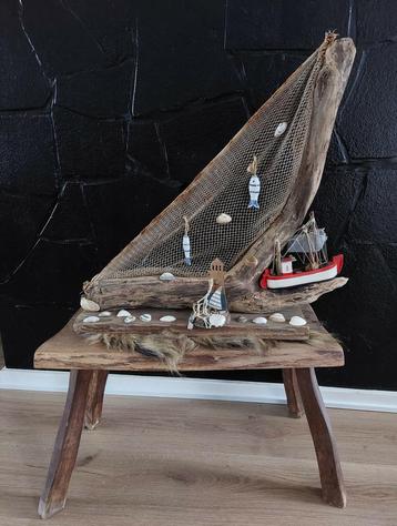 DECORATIEF VISSERSTAFEREEL beschikbaar voor biedingen