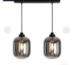 Hanglamp Smoke, Huis en Inrichting, Lampen | Hanglampen, Glas, Zo goed als nieuw, Ophalen, 75 cm of meer
