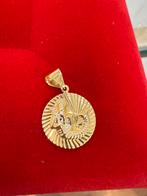 Prachtige 14 karaats gouden waterman sterrenbeeld hanger, Ophalen of Verzenden, Goud, Overige voorstellingen