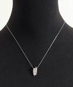 Zilveren ketting met hanger met zirkonia 925 zilver, Sieraden, Tassen en Uiterlijk, Kettingen, Ophalen of Verzenden, Zilver, Zilver
