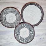 Set Van 3 Geweven Muur Mand | 30cm| 35cm| 35cm | Afrikaanse, Nieuw, Rond, Mand, Ophalen of Verzenden