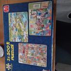 Jan van Haasteren 3 x 500 in 1 doos, Ophalen, 500 t/m 1500 stukjes, Zo goed als nieuw