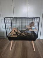 Mooie retro hamsterkooi type Neo Silta, merk Zolux, Kooi, Gebruikt, Hamster, 75 tot 110 cm