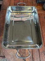 t.k.RVS braadslee ovenschaal 28x37cm, Ophalen, Zo goed als nieuw, Rvs, Overige typen