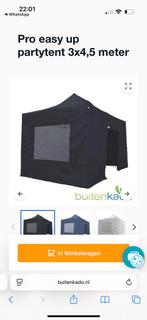 Partytent - Pro up easy tent 3 x 4,5 mtr - zwart, Ophalen, Partytent, Minder dan 4 meter, Minder dan 5 meter