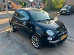 Fiat 500 1.2 C 2011 1e eigenaar/airco/parkeersensoren, 4 cilinders, Leder en Stof, Zwart, Origineel Nederlands