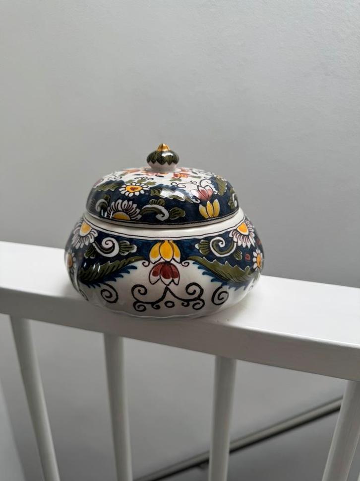 Bonbonnerie Makkum handbeschilderd, Diversen, Kerst, Zo goed als nieuw, Ophalen of Verzenden