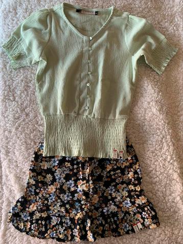 Looxs Revolution set rokje shirt maat 122/128 beschikbaar voor biedingen