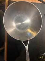 Demeyere 5 Wok, Huis en Inrichting, Keuken | Potten en Pannen, Gebruikt, Inductieplaat, Ophalen of Verzenden, Rvs