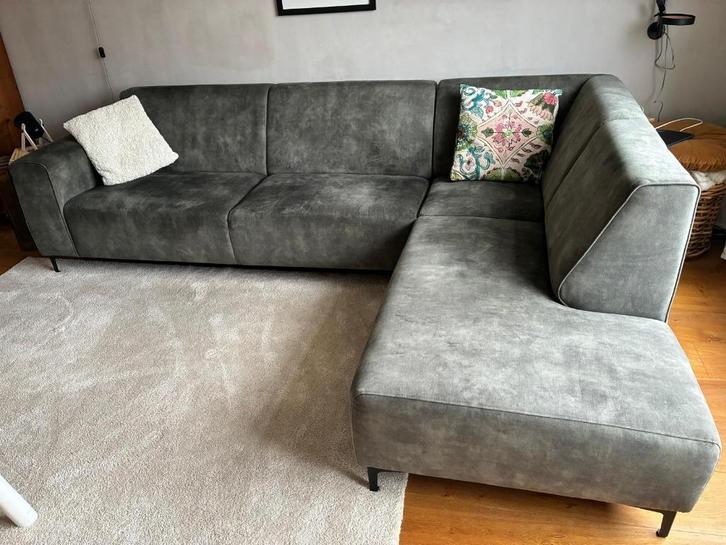 L-vormige bank Tessa kleur "Hunter", Huis en Inrichting, Banken | Sofa's en Chaises Longues, Zo goed als nieuw, Vierpersoons of meer