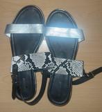 Sandalen Dames Graceland maat: 41 zilver/zwart/wit, Zwart, Graceland, Gedragen, Sandalen of Muiltjes