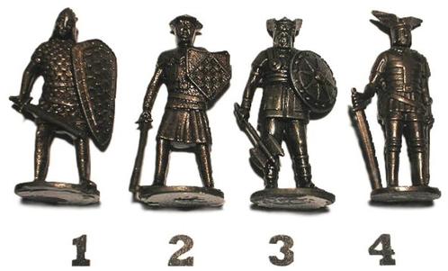 07br-Ferrero kinder surprise metal krieger 1.-12.jh. Noors, Verzamelen, Verrassingseieren, Nieuw, Overige typen, Ophalen of Verzenden