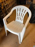 11x Witte Stapelstoelen - Kunststof, Ophalen, Kunststof, Gebruikt, Wit