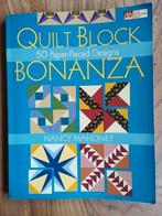 Quilt block Bonanza  Nancy Mahoney patchwork 50 designs, Boeken, Ophalen of Verzenden, Zo goed als nieuw, Nancy Mahoney, Borduren en Naaien