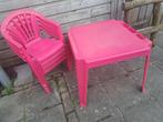 Kinderstoeltjes met tafeltje roze, Kinderen en Baby's, Kinderkamer | Tafels en Stoelen, Ophalen, Zo goed als nieuw, Stoel(en)