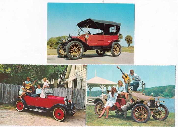 3x reclamekaart Automobielbedrijf Bakker Rotterdam 1971., Verzamelen, Automerken, Motoren en Formule 1, Zo goed als nieuw, Auto's