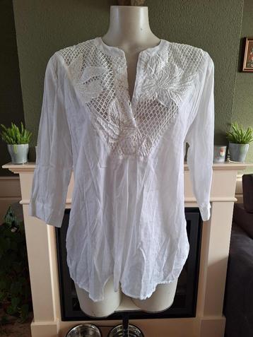 Nana Nucci prachtige witte boho top 2 M 38 Gratis Verzenden beschikbaar voor biedingen
