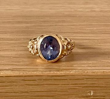 Vintage ring tanzaniet goud beschikbaar voor biedingen