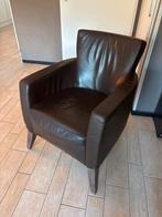 Bruin leren fauteuil, Ophalen, Gebruikt, Info@deheldense.nl, Heldense
