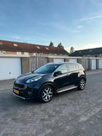 Kia Sportage 1.6 T-gdi 4WD AUT 2016  GT-Line apk tot 1-10-26, Auto's, Kia, 4 cilinders, USB, Zwart, Leder