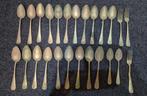 Moet weg!! Muntzilver bestek 22 antieke lepels 3 vorken, Antiek en Kunst, Ophalen
