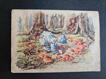 Oude Ansichtkaart - Kind in Bos beschikbaar voor biedingen