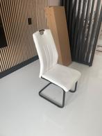 Set van 6 witte eettafelstoelen – stijlvol en comfortabel, Ophalen, Overige materialen, Wit, Zo goed als nieuw