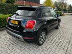 Fiat 500X 1.4 Turbo MultiAir Lounge xenon automaat, navi, st, Gebruikt, 4 cilinders, Zwart, Origineel Nederlands