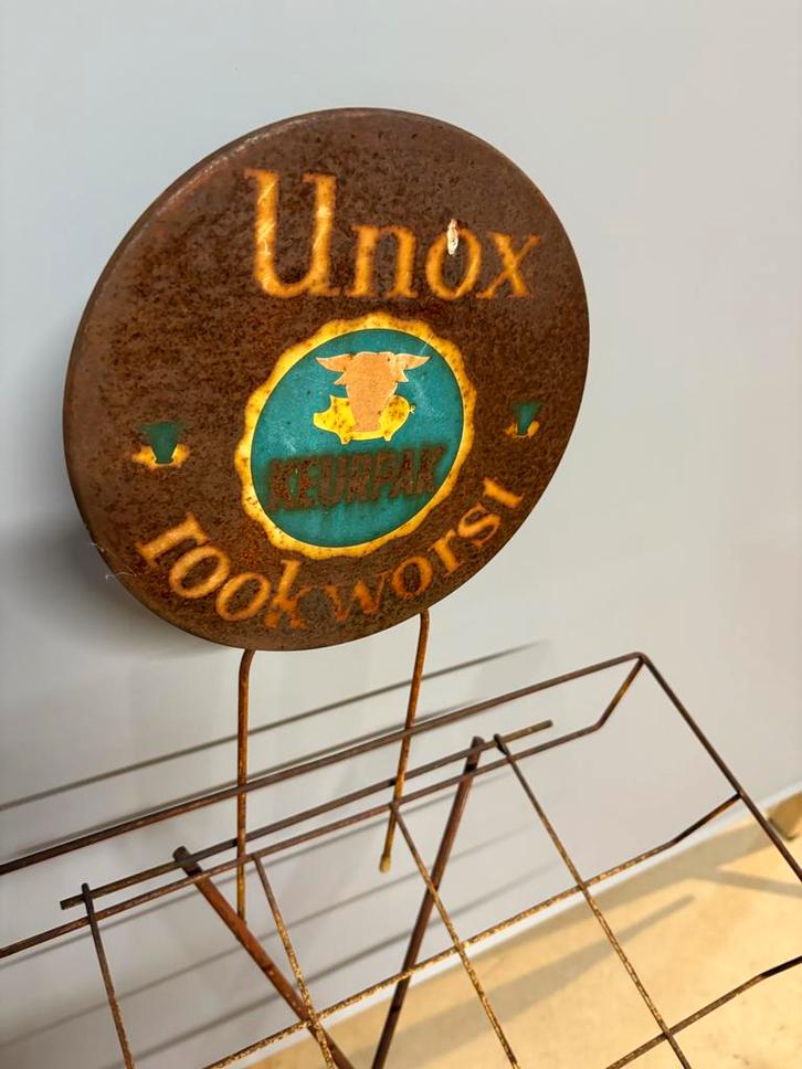 Vintage UNOX Rookworsten Rekje, Verzamelen, Merken en Reclamevoorwerpen, Gebruikt, Gebruiksvoorwerp, Ophalen