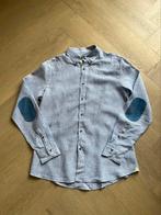 Massimo Dutti linnen overhemd blouse maat L, 41/42 origineel, Blauw, Ophalen of Verzenden, Zo goed als nieuw, Halswijdte 41/42 (L)