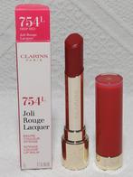 Clarins Joli Rouge Lacquer Lipstick 754L Deep Red, Lippen, Verzenden, Nieuw, Make-up