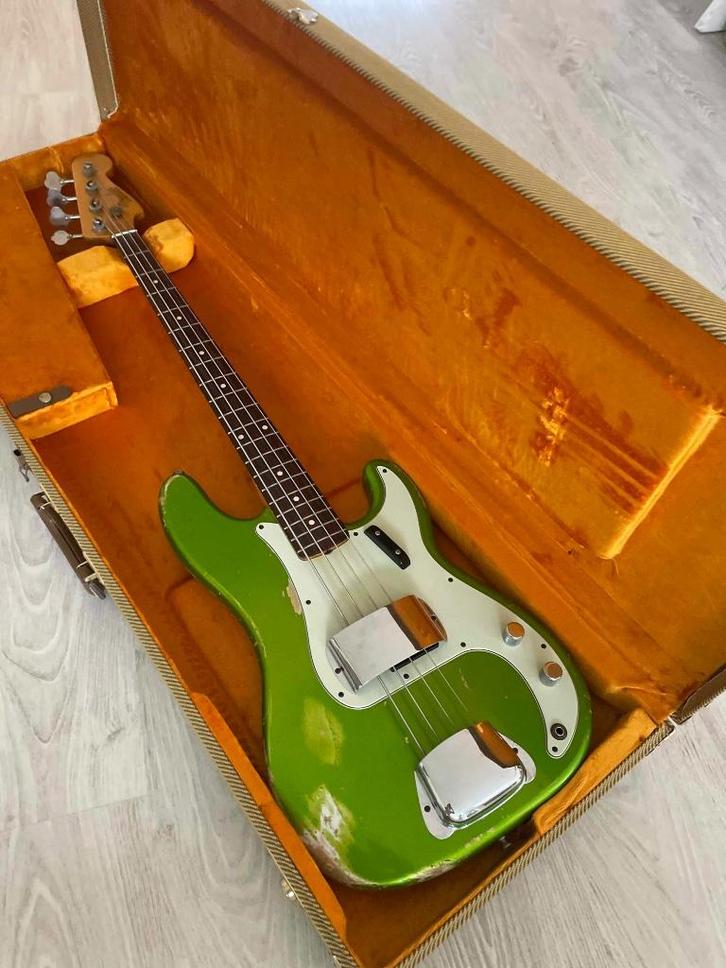 Fender Custom Shop 1959 Precision met 60ies Jazz Neck, Muziek en Instrumenten, Snaarinstrumenten | Gitaren | Bas, Zo goed als nieuw