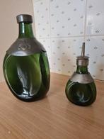 Gero glazen karaffen met tin beslag., Antiek en Kunst, Antiek | Glas en Kristal, Ophalen of Verzenden