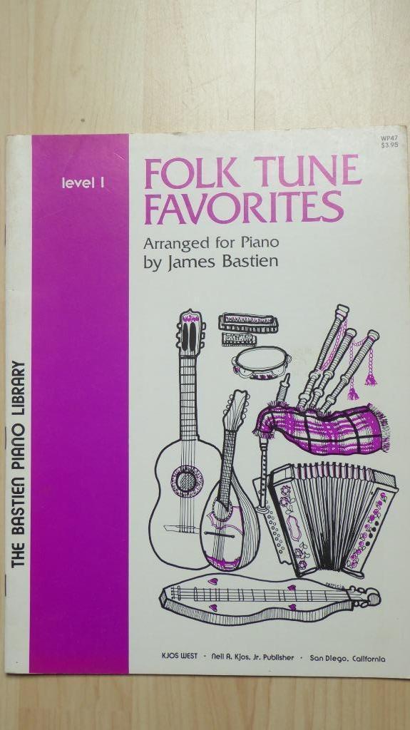 Folk Tune Favorites by James Bastien - level 1, Muziek en Instrumenten, Bladmuziek, Zo goed als nieuw, Artiest of Componist, Populair
