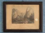 Der Hirschprung im Höllental(Schwarzwald) - Gravure 19e eeuw, Ophalen of Verzenden