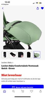 Leclerc Quick voetenzak groen, Kinderen en Baby's, Ophalen of Verzenden, Zo goed als nieuw, Voetenzak